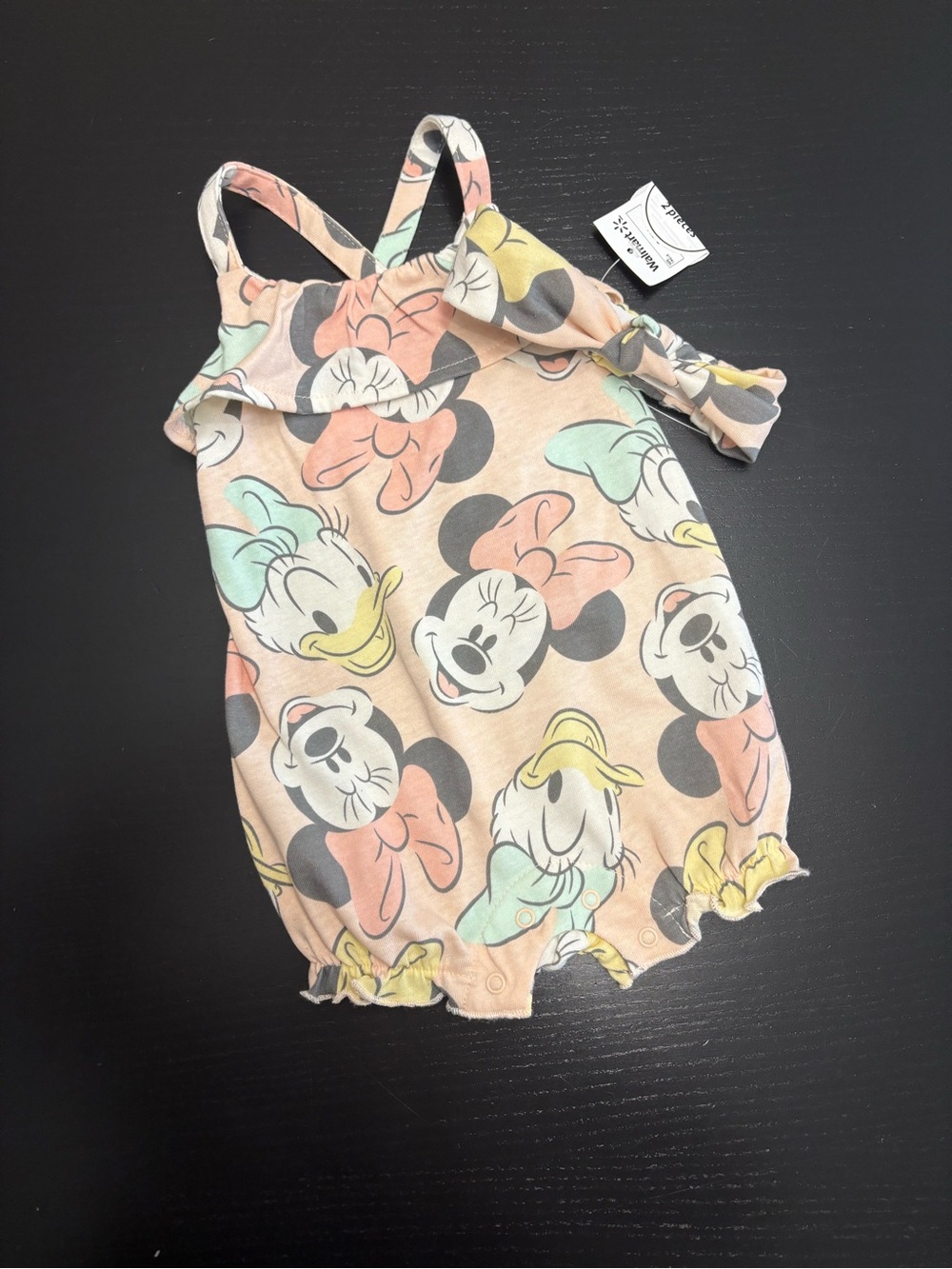 Disney 2-Piece 0-3m Romper with Headband NWT